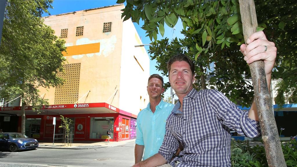 Andrew and Cameron Hamilton from Geelong’s Hamilton Group have bought the Dimmeys building in Lt Malop St. Picture: Alan Barber
