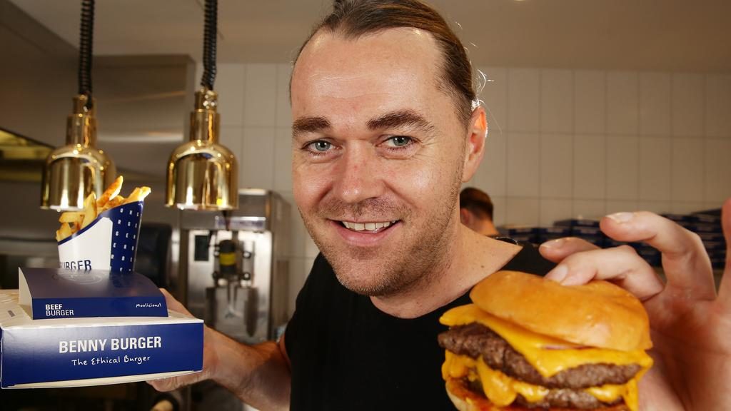Shannon Bennett when he opened the burger joint. Picture: Norm Oorloff

