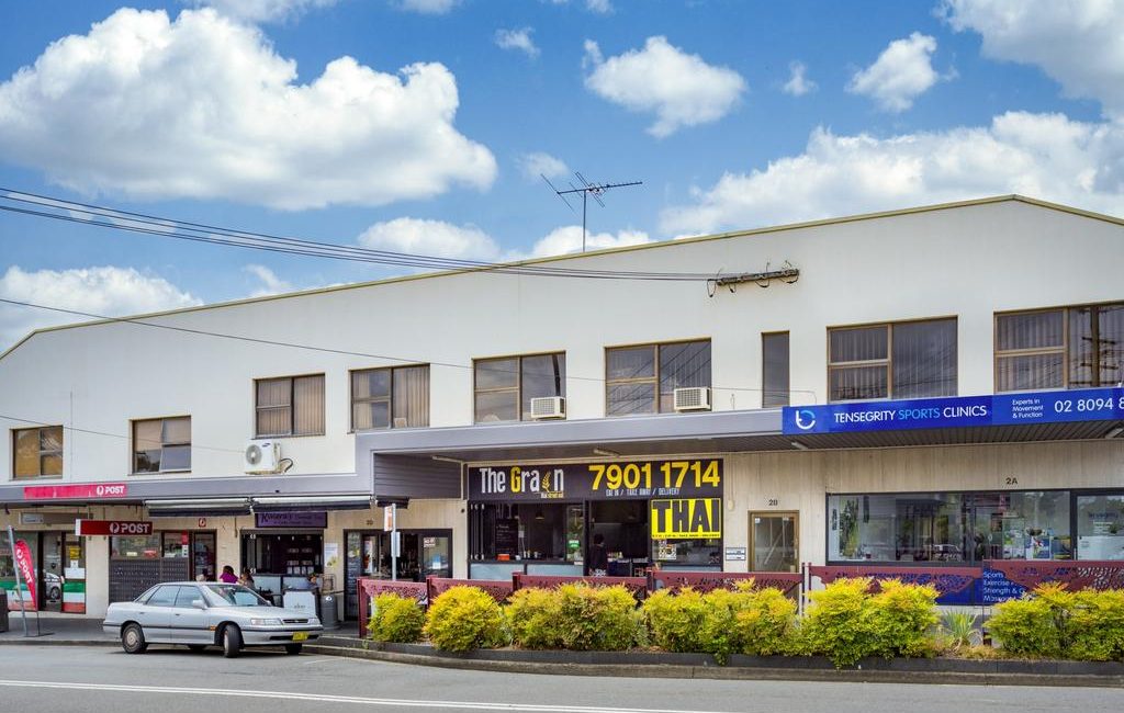 Shop front properties like this one at Eastwood are a rare listing.
