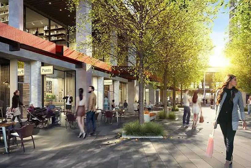 An artist’s impression of the Lachlan’s Square retail development.
