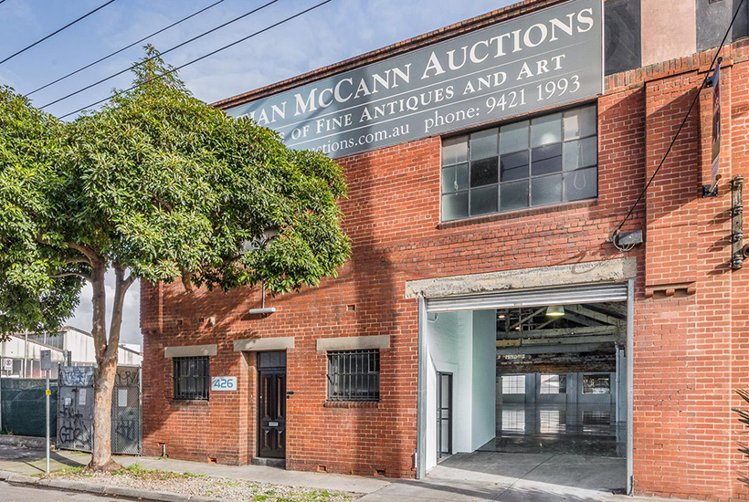 The factory at 426 Burnley St in Richmond attracted huge interest online.
