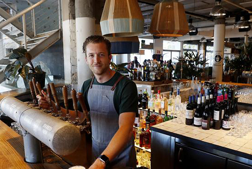 Bar manager Ben Wainwright at the Coogee Pavillion Hotel in Sydney. Picture: Nikki Short

