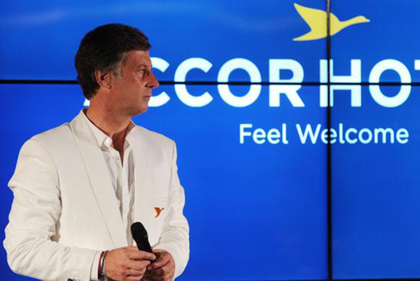 French hotel group Accor’s Chief Executive Officer and chairman Sebastien Bazin. Picture: AFP
