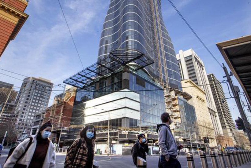 The construction industry argues it’s vital that it’s allowed to keep working in Melbourne. Picture: David Geraghty
