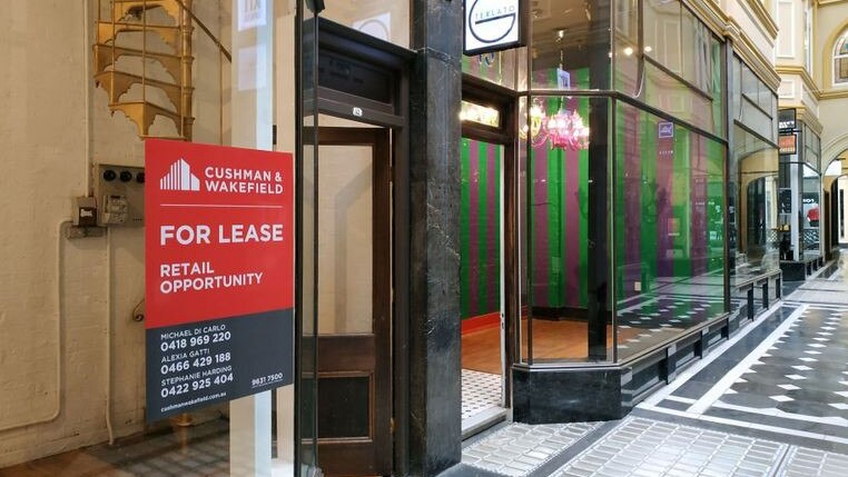 Physical inspections of commercial properties — like these Royal Arcade Shops — have been given the green light.
