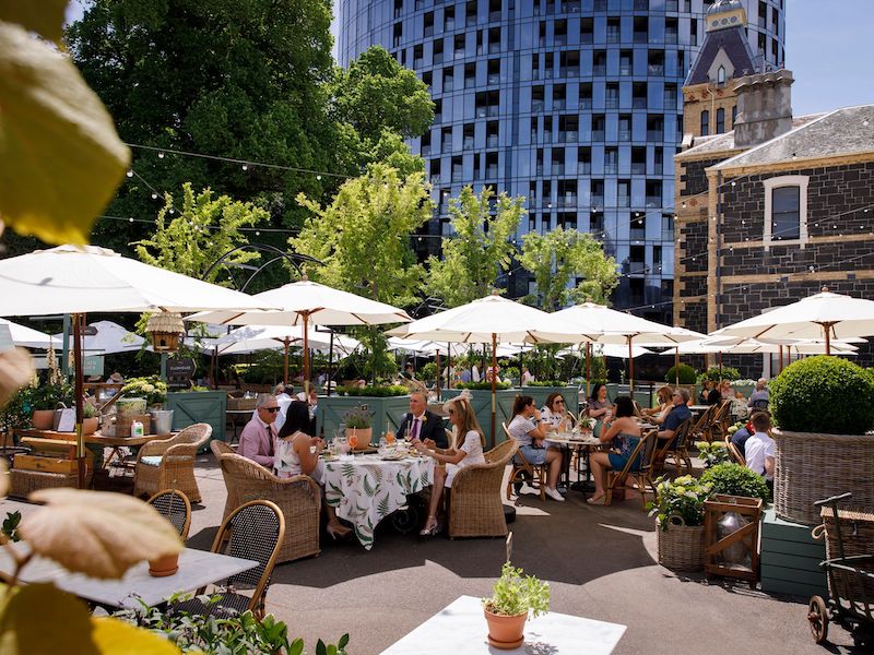 The Commons shows what the future of outdoor dining amid COVID could look like. Picture: Supplied
