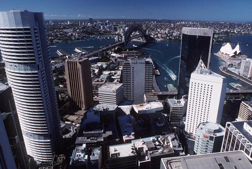 The Siedler-designed Grosvenor Place building is a landmark among Sydney office towers.
