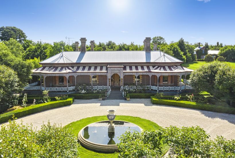 Larundel offers a landmark bluestone mansion dating back to the mid 1800s. Picture: realestate.com.au/sale
