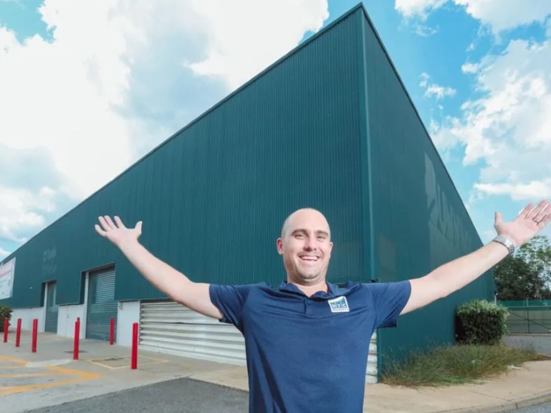 NTC Property director Nigel Sharp has sold the old Bunnings site in Palmerston for $7.5m. Picture: Glenn Campbell
