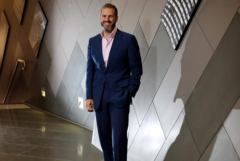 Daniel Grollo from Grocon, at the company’s headquarters in Melbourne. Picture: Stuart McEvoy for The Australian
