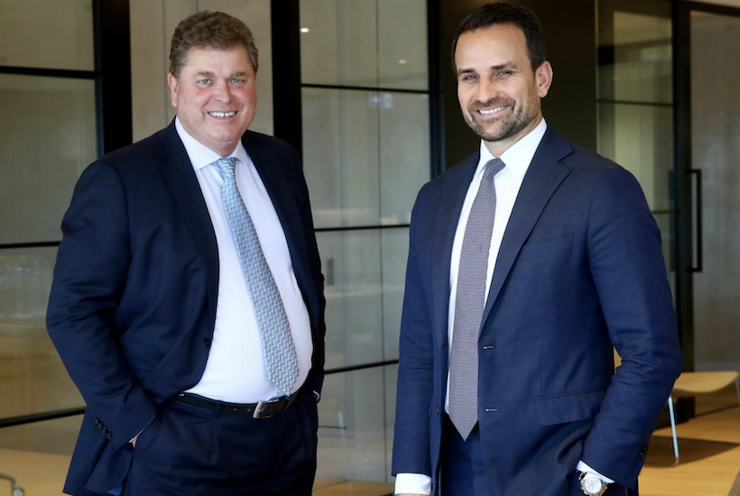 Centuria Capital Group joint CEOs John McBain and Jason Huljich. Picture: Hollie Adams
