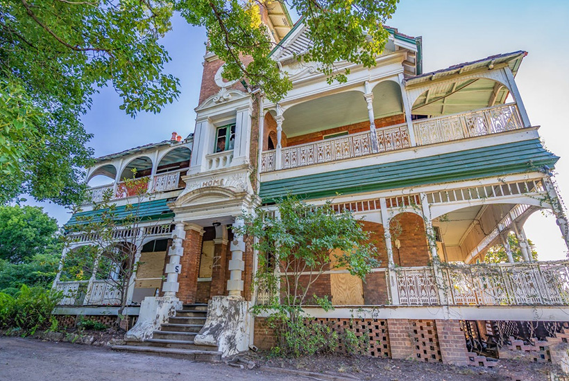 The mansion was put on the market to resolve a rates dispute with the previous owner.  Picture: realcommercial.com.au/for-sale
