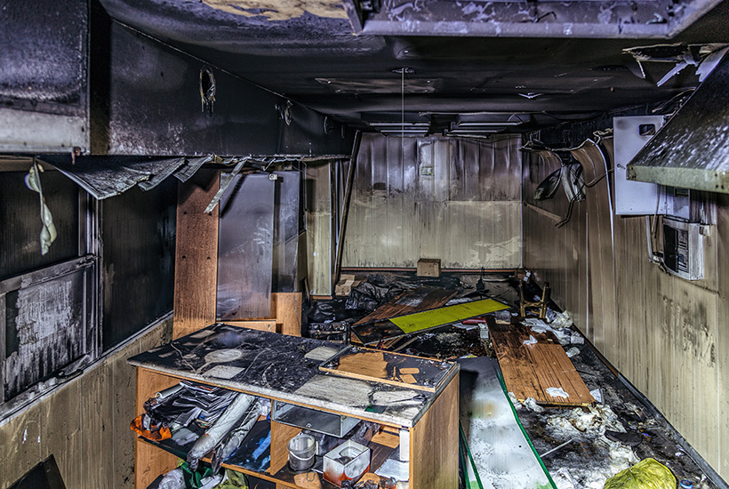 Commercial property insurance can cover flood and fire damage. Picture: Getty
