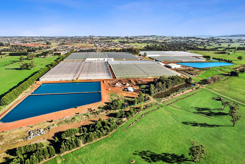 The 33ha glasshouse is part of 78ha site in Warragul that is currently on the market.  Picture: realcommercial.com.au/for-sale
