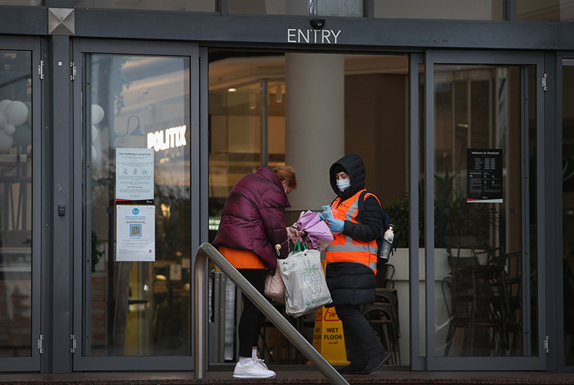 Scentre chief executive Peter Allen has told tenants that rent deferrals will be available to SME traders in Sydney during lockdown. Picture: Getty
