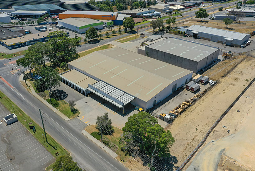 This property at 26 Dowd Street, Welshpool consisting of a 292 square metre office and metal clad warehouse sold for $5,900,000 in April 2021.It was purchased by the neighbouring owner. Picture: CBRE
