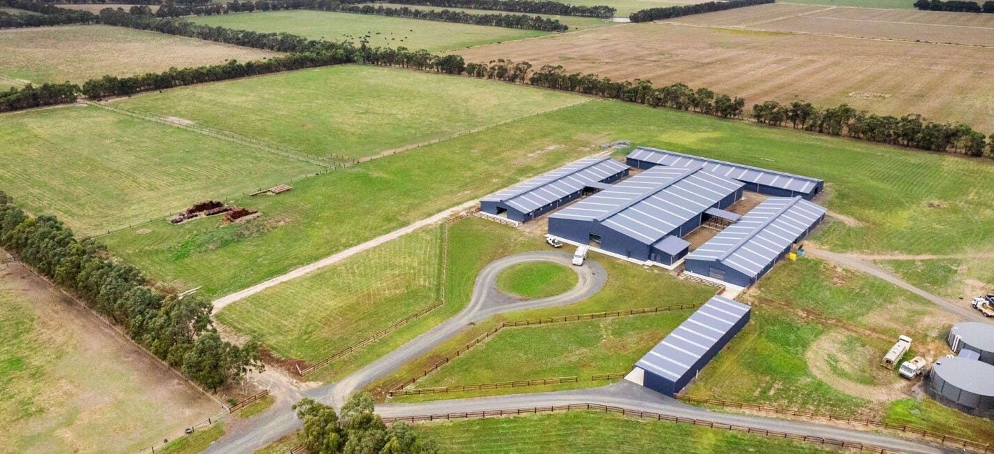 Seven Daughters’ pre-training thoroughbred racing facility is a 65 hectare site. Picture: realcommercial.com.au/for-sale
