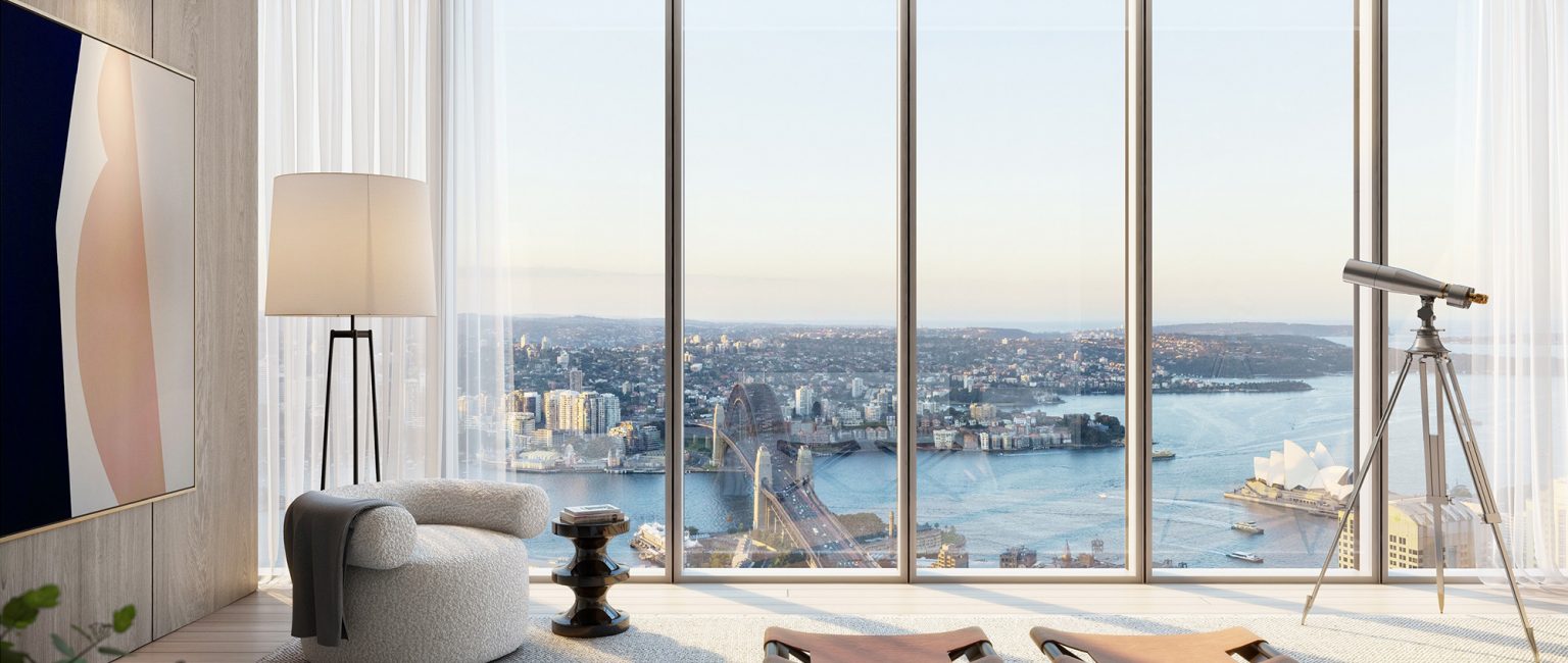 A room with a view: Skyhome in One Sydney Harbour in Residences at Barangaroo. Picture: Supplied by Lendlease
