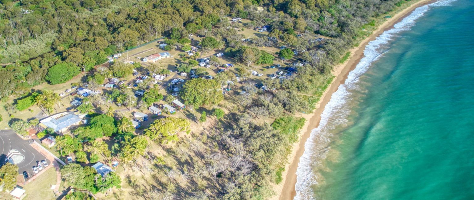 The Turtle Sands Camping and Holiday Park at Mon Repos in central Queensland is for sale. Picture: Supplied by CBRE
