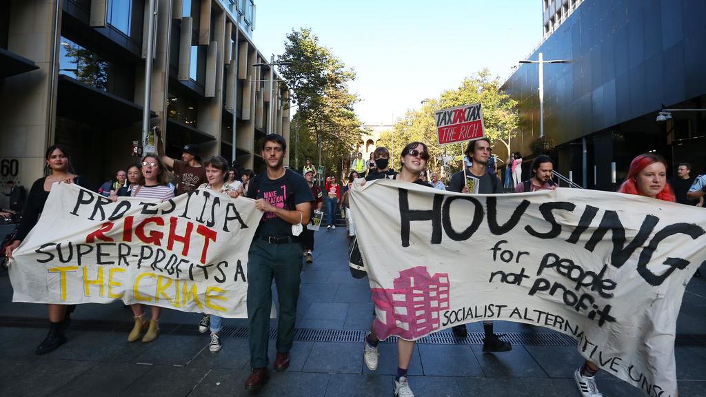 Students Protest Against Rent Increases