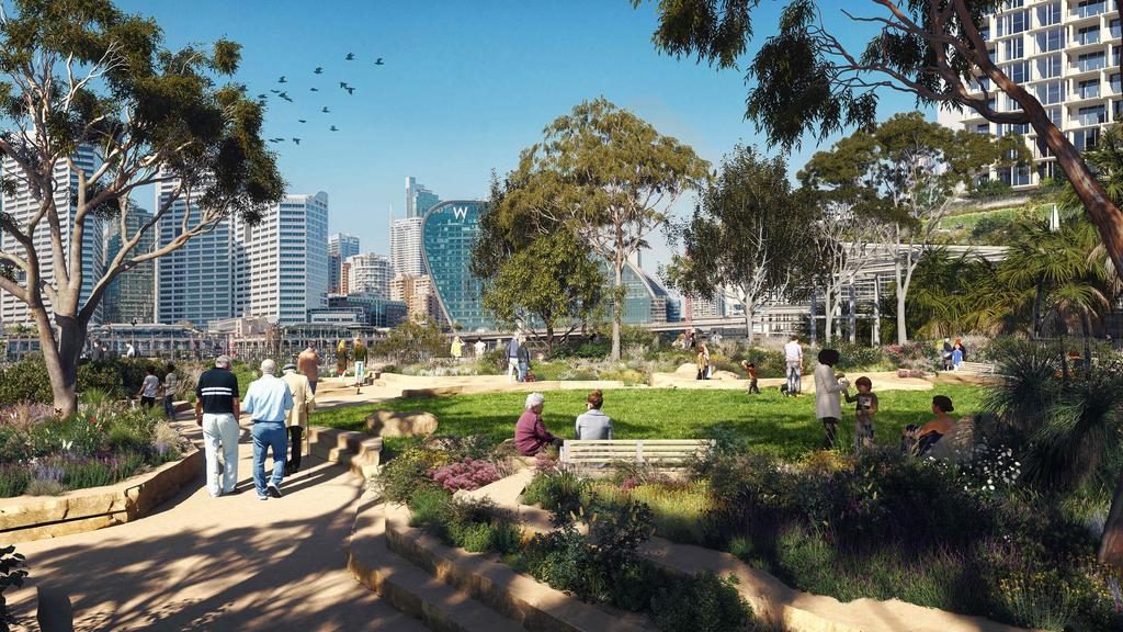 An artist’s impression of Mirvac’s redevelopment of Harbourside, Darling Harbour, Sydney. Picture: Supplied
