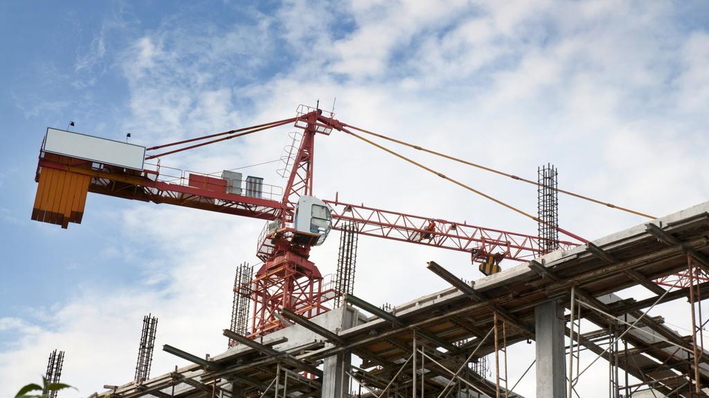 THINKSTOCK ONE TIME ONLY Crane On Construction site