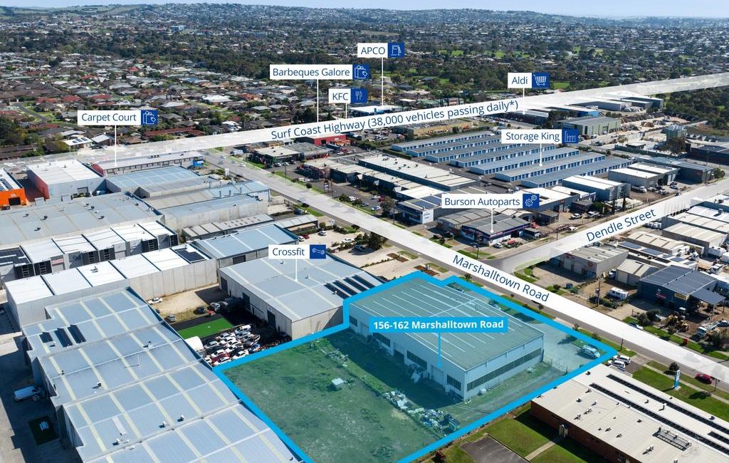 Prominent neighbours underscore value of prime Grovedale industrial site