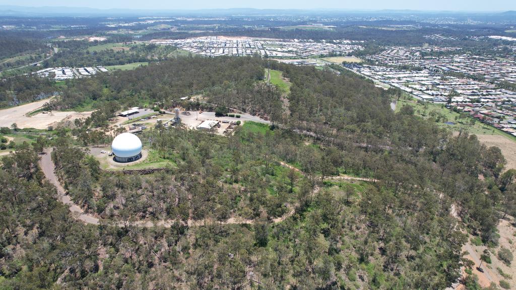 HQ aerial shot of the site of the proposed development.