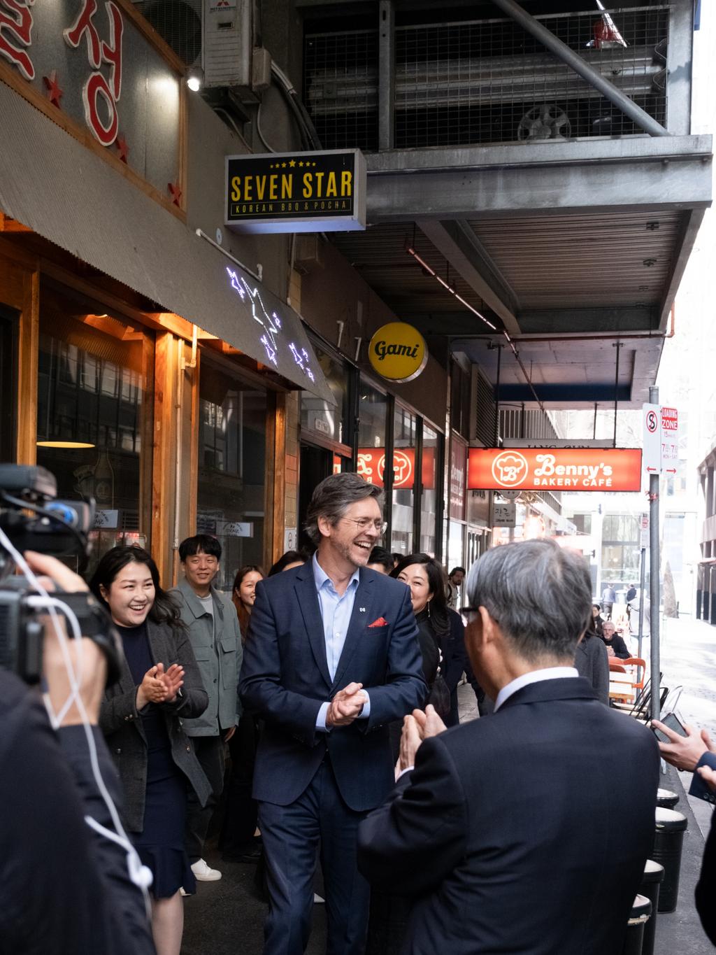 Supplied Editorial =?UTF-8?Q?The_launch_of_Koreatown_in_Melbourne=2E_Miracle_Ventur?=
	=?UTF-8?Q?es_Group_CEO_Hong_Kim=2C_Lord_Mayor_Nick_Reece=2C_Consulate=2DGene?=
	=?UTF-8?Q?ral_Korea_Changhoon_Yi=E2=80=8B?=