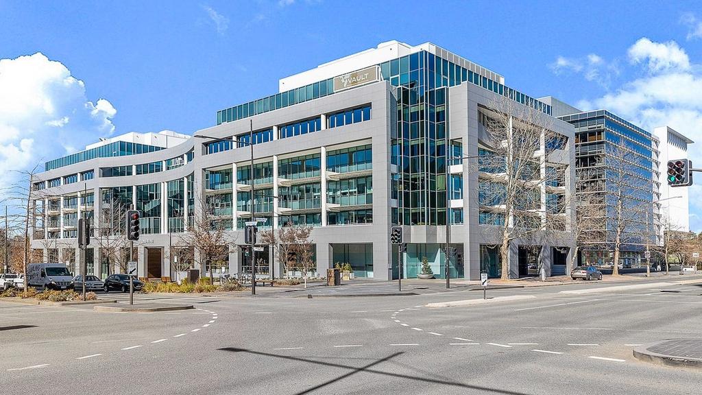 2 Constitution Avenue in Canberra, the refurbished office building near the parliamentary precinct and Lake Burley Griffin