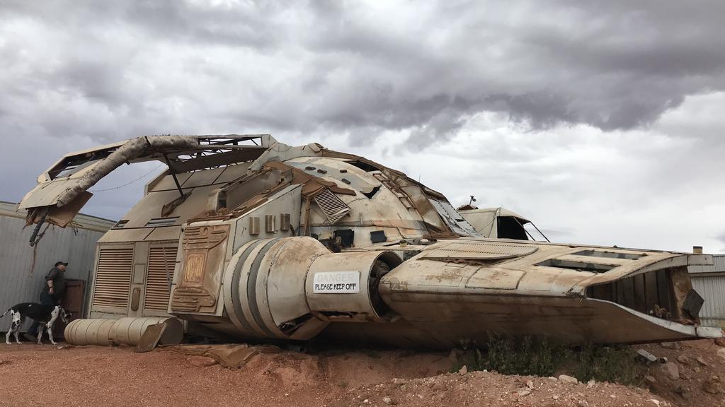 Supplied Real Estate Coober Pedy's iconic spaceship. Pic: Lydia Kellner