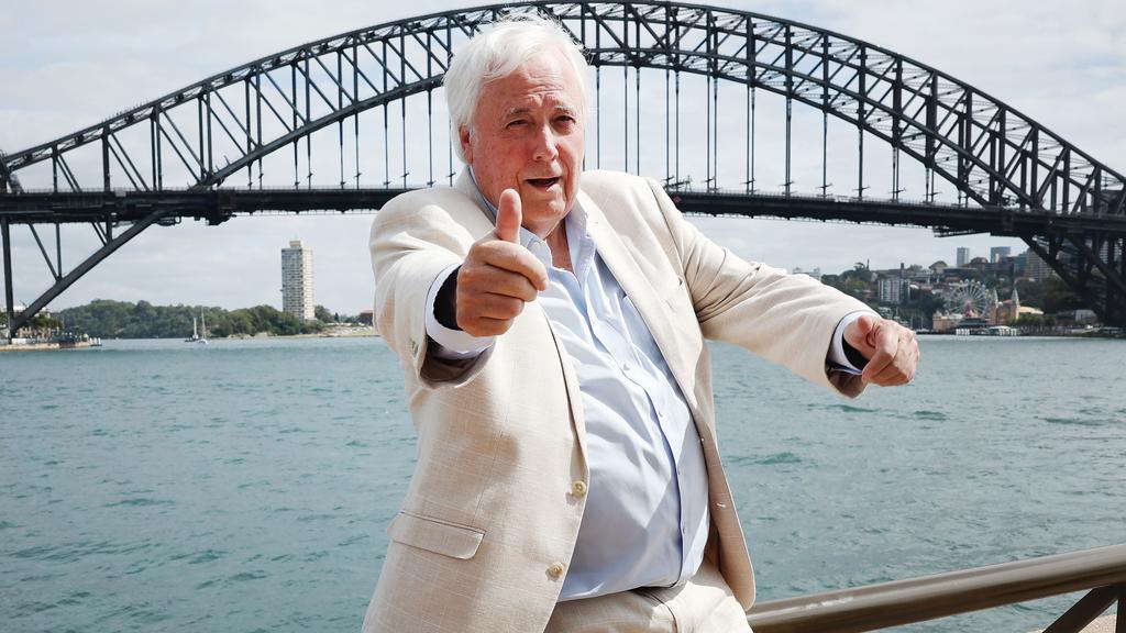 SYDNEY, AUSTRALIA - NCA NewsWire Photos - 13 MARCH, 2024: Australian billionaire businessman Clive Palmer holds a press conference about the construction of Titanic II, at the Opera House in Sydney. Picture: NCA NewsWire / Rohan Kelly