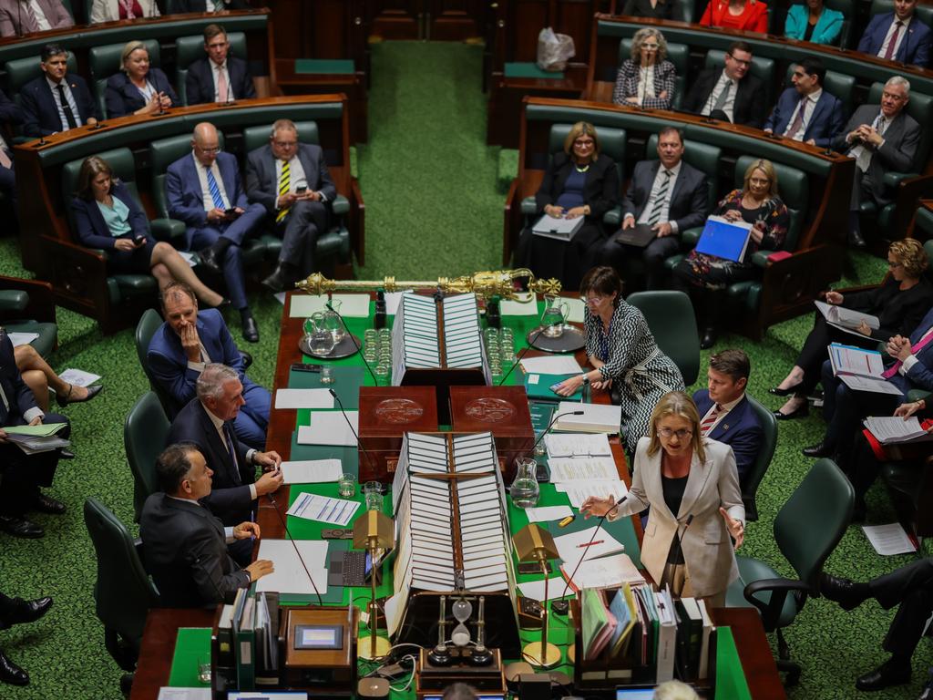 First Sitting Of Victoria's State Parliament With Jacinta Allan As Premier