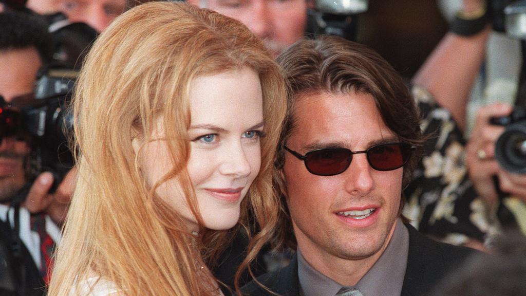 NOVEMBER 7, 1999 : Actors Nicole Kidman & husband Tom Cruise at official opening of Fox Studios Australia entertainment complex at Sydney's Moore Park, 07/11/99. Pic Pip Blackwood. Cruise/Actor Crui/fam Kidman/Actor Kidm/fam