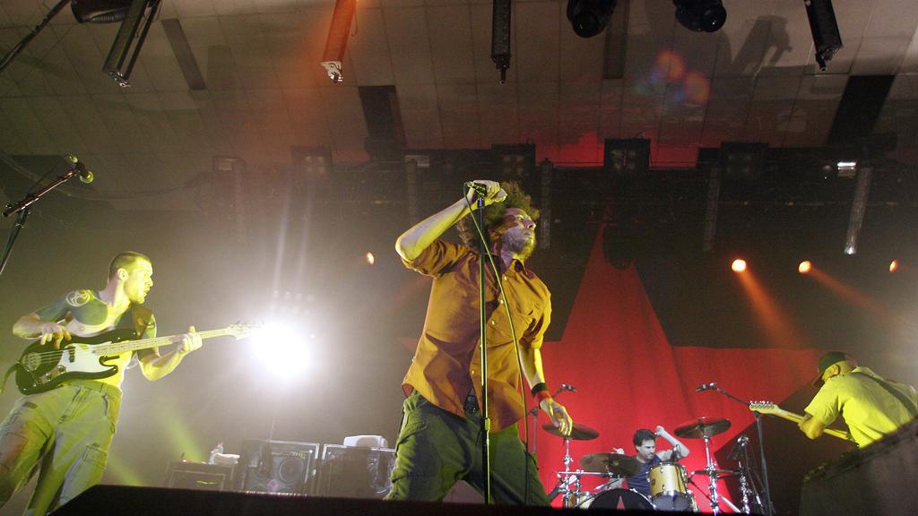 Rage Against the Machine perform at Festival Hall.