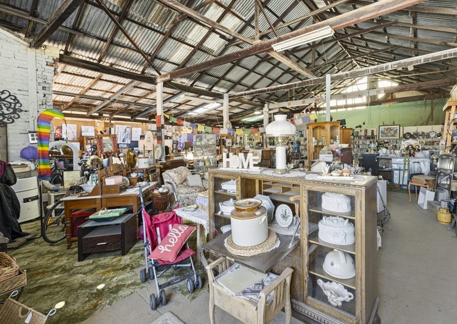 The shop contains all manner of items, including a kitchen sink. Picture: realestate.com.au/buy
