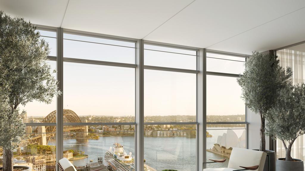 Supplied Editorial An artists impression of the view from One Circular Quay